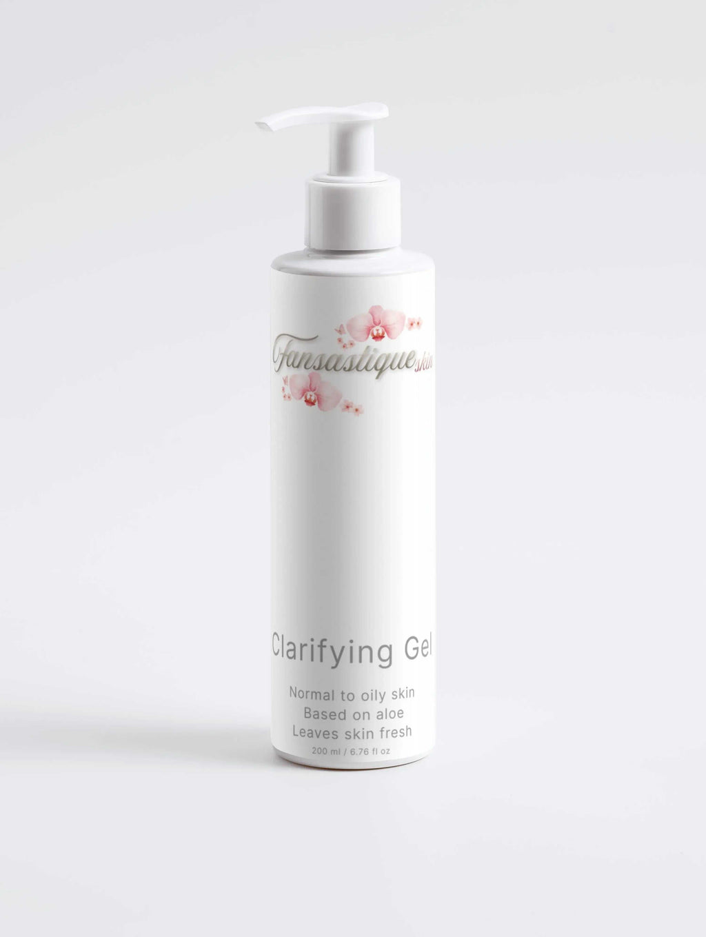 Witte fles Clarifying Gel voor normale tot vette huid, aloë-based, huidverzorging, 200ml