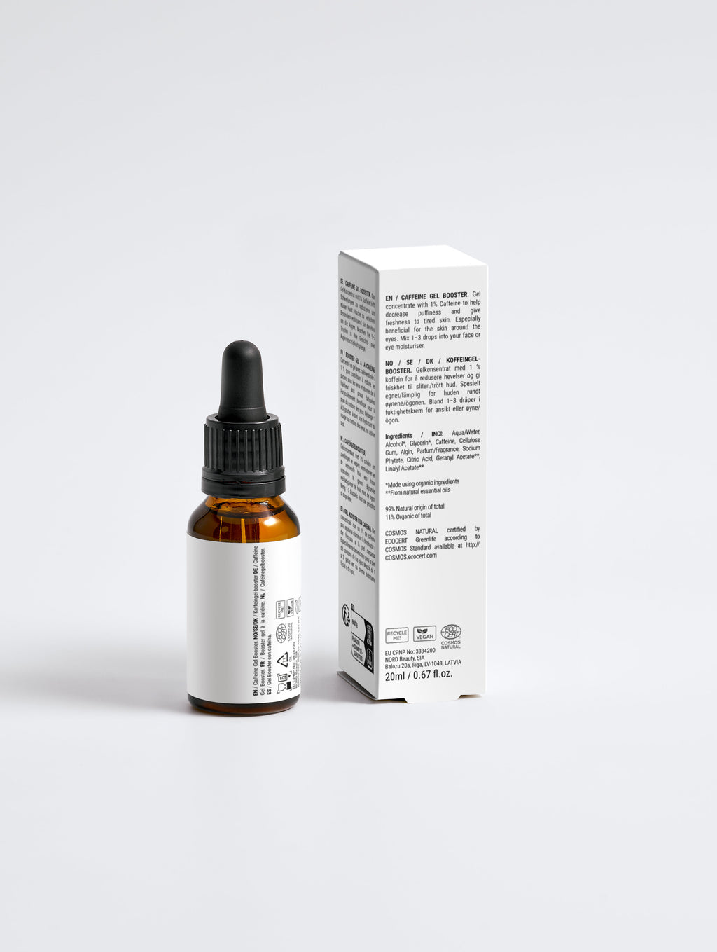 Gel booster alla caffeina