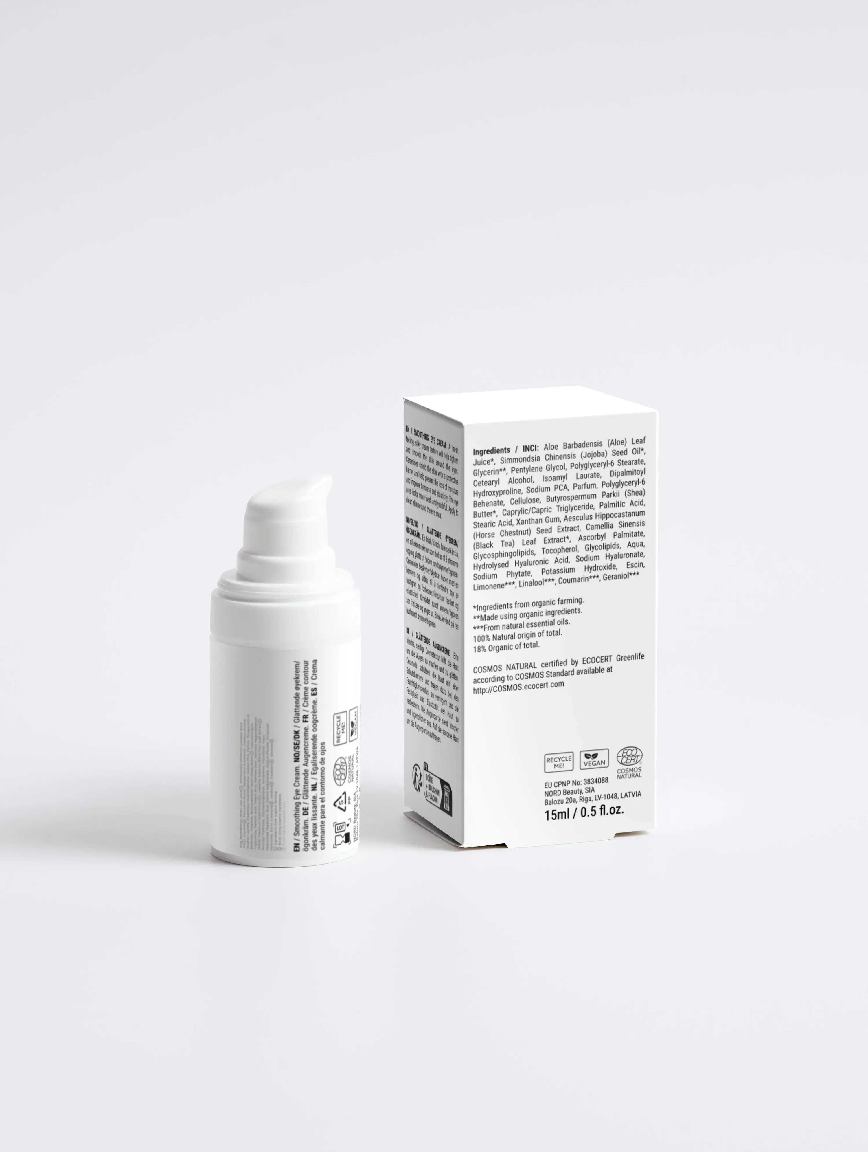Natuurlijke gezichtscrème en verpakking, skincare product voor een stralende en gezonde huid